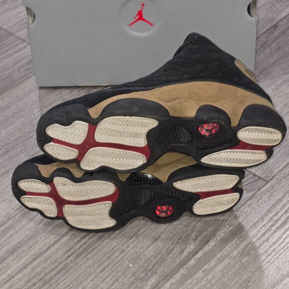 Nike AIR JORDAN 13 RETRO Black / Olive Basketball Shoes 11 Sneakers 414571 006 - Picture 8 of 9